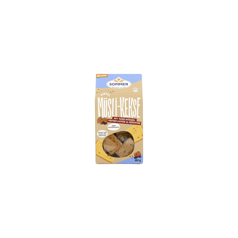 Sommer - Dinkel Müsli Kekse demeter Sommer