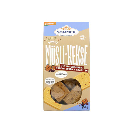 Sommer - Dinkel Müsli Kekse demeter Sommer