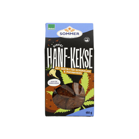 Sommer - Dinkelkekse Hanf Schoko mit Maca