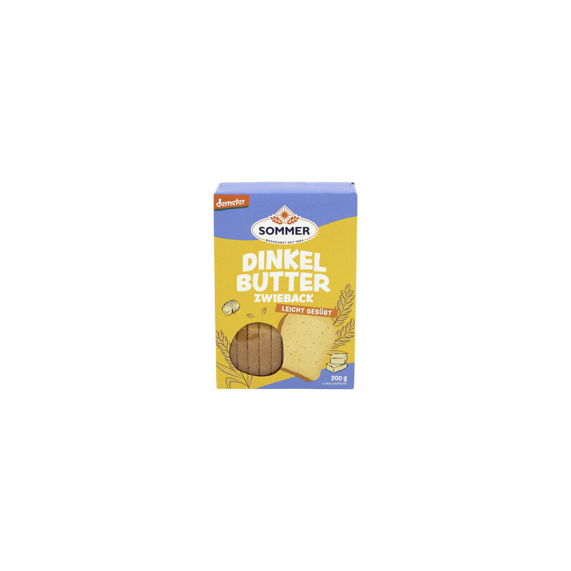Sommer - Dinkel Butter Zwieback demeter Somm