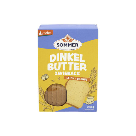 Sommer - Dinkel Butter Zwieback demeter Somm