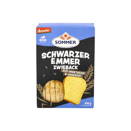 Sommer - Schwarzer Emmer Zwieback dem.Sommer