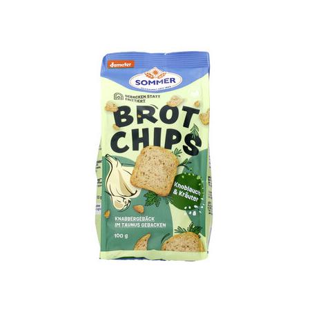 Sommer - Brot Chips Knoblauch&Kräuter demete