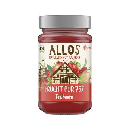 Allos - FruchtPur 75% Erdbeere Agavendick