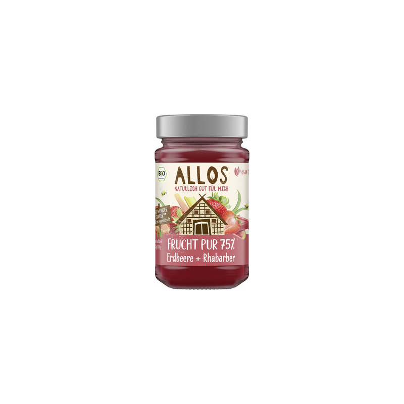 Allos - FP 75% Aufstrich Erdbeere-Rhabarber
