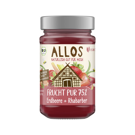 Allos - FP 75% Aufstrich Erdbeere-Rhabarber