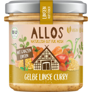 Allos - Linsen-Aufstrich Gelbe Linse Curry
