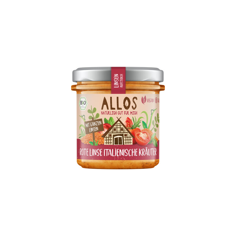 Allos - Linsen Aufstrich Rote Linse Italien