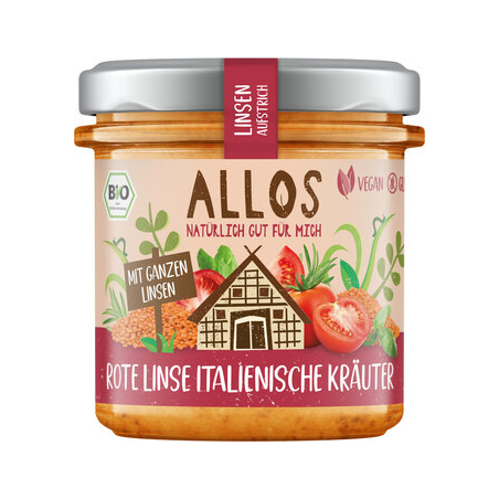 Allos - Linsen Aufstrich Rote Linse Italien