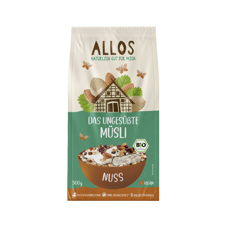 Allos - Das Ungesüsste Nuss Müsli