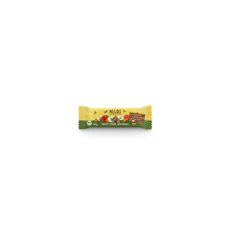 Allos - Frucht Riegel Apfel Walnuss