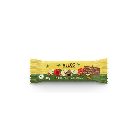 Allos - Frucht Riegel Apfel Walnuss