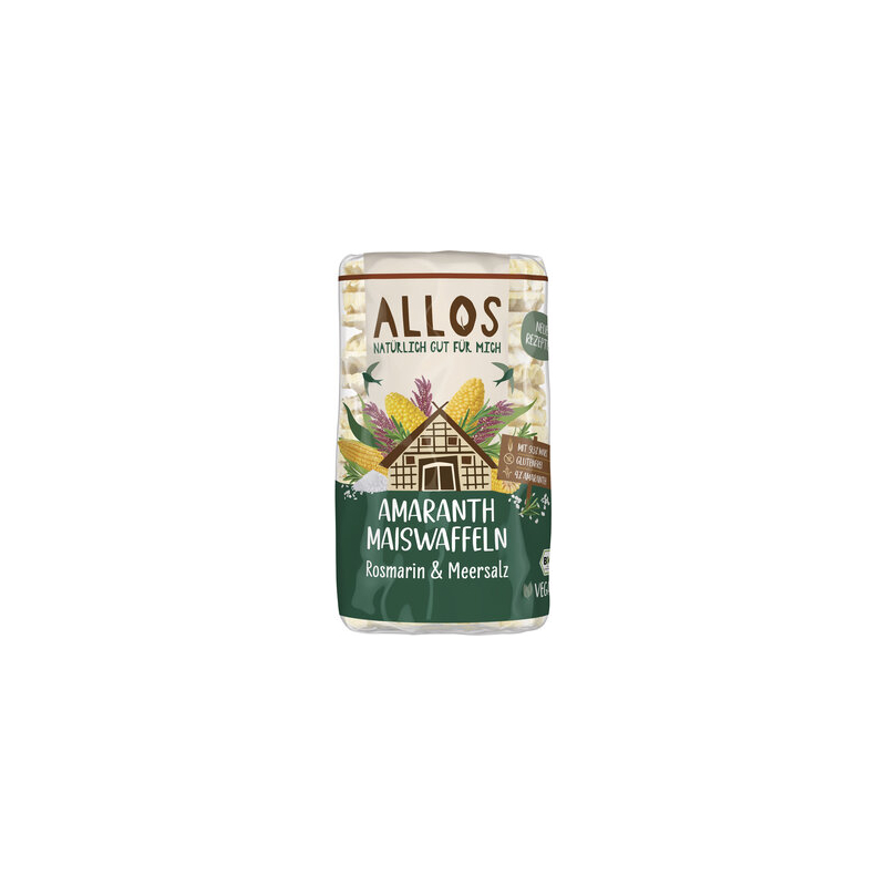 Allos - Amaranth Maiswaffeln Rosmar.&Meersa
