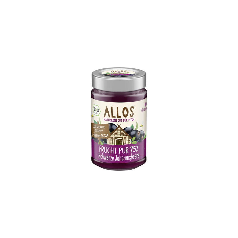 Allos - Frucht Pur 75% Schwarze Johannisb.