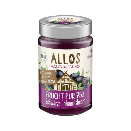 Allos - Frucht Pur 75% Schwarze Johannisb.