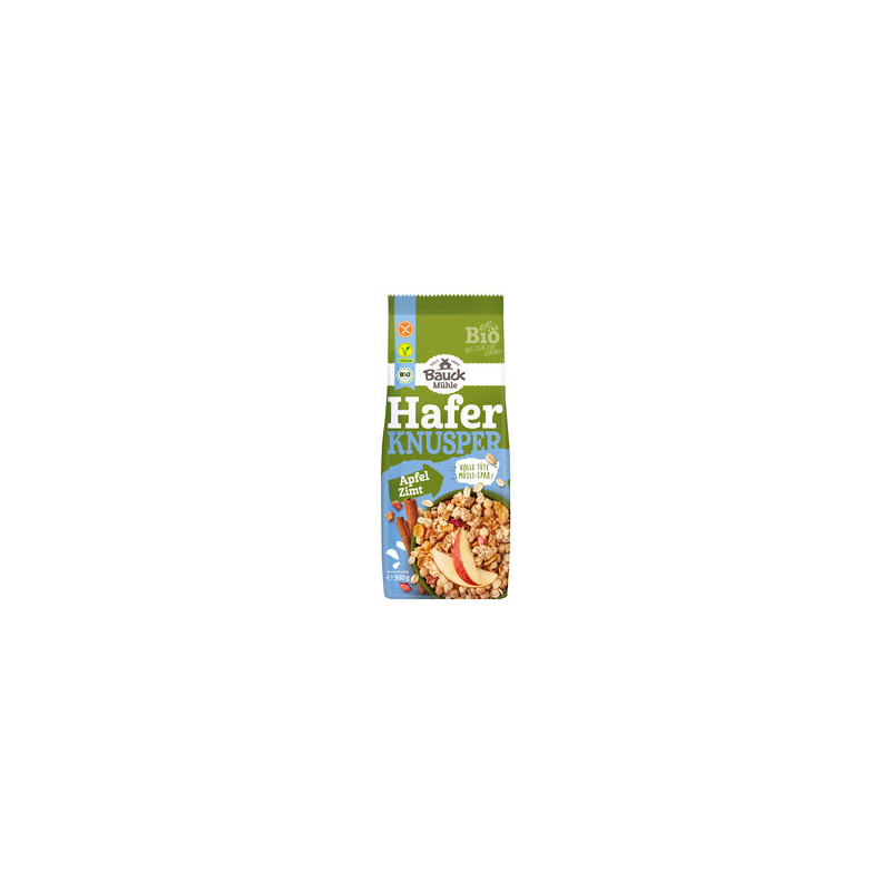 Bauck Mühle - Hafer Knusper Müsli Apfel Zimt gf