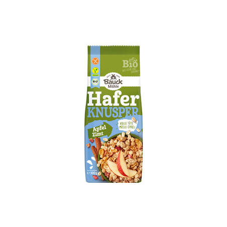 Bauck Mühle - Hafer Knusper Müsli Apfel Zimt gf