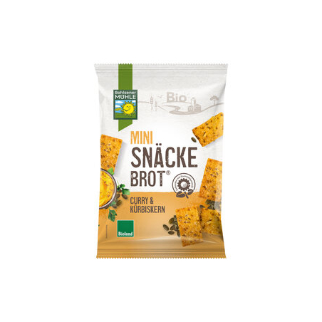Bohlsener Mühle - Mini Snäckebrot Curry & Kürbiskern