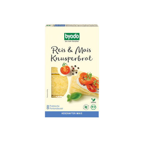 Byodo - Knusperbrot reis-Mais mit Meersalz