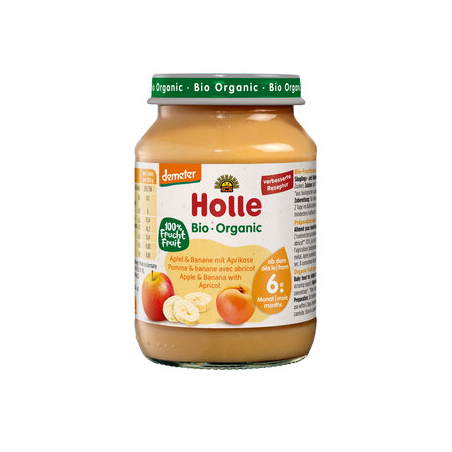 Holle - Apfel & Banane mit Aprikose demeter