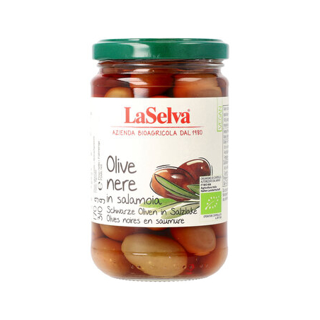 LaSelva - Olive nere in salamoia (Salzlake)