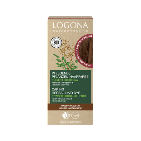 Logona - Pfl. Haarf. Pulver 07 Kastainenbrau