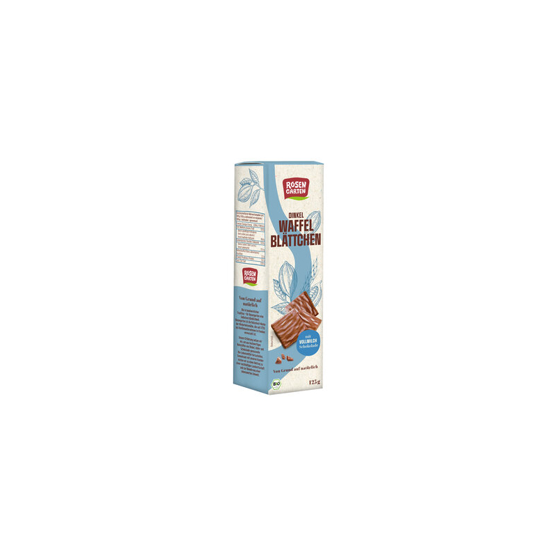Rosengarten - Dinkel Waffelblättchen Vollmilch