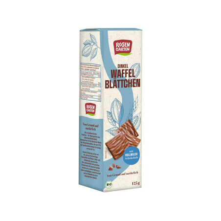 Rosengarten - Dinkel Waffelblättchen Vollmilch