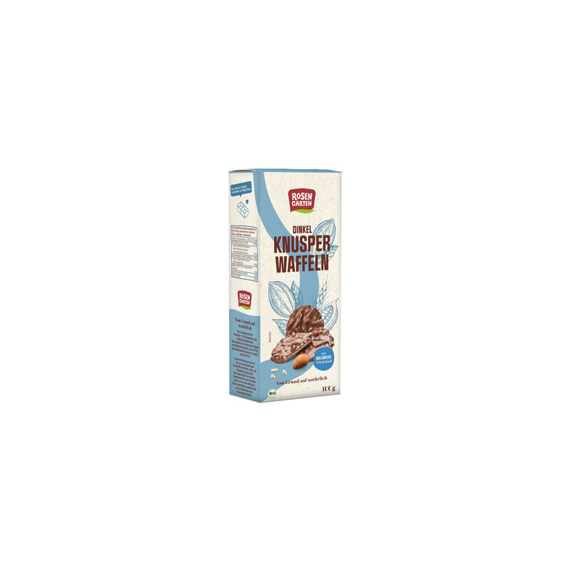 Rosengarten - Dinkel Knusperwaffeln Vollmilch