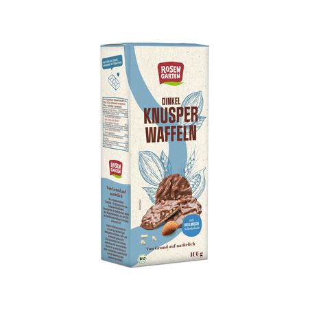 Rosengarten - Dinkel Knusperwaffeln Vollmilch