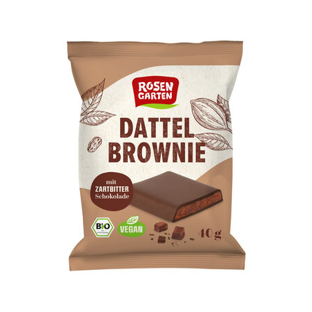 Rosengarten - Zartbitter Dattel Brownie
