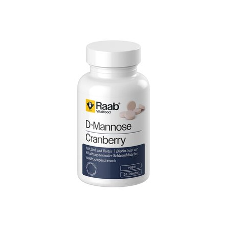 Raab Vitalfood - D-Mannose-Cranberry Lutschtabletten