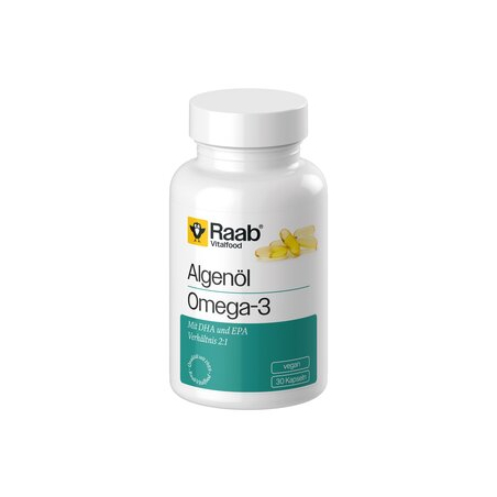 Raab Vitalfood - Algenöl pflanzl.Omega-3 Kaps konv.