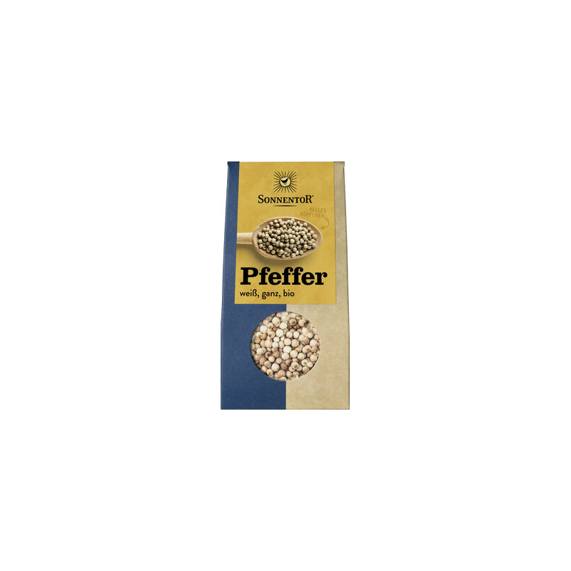 Sonnentor - Pfeffer weiss ganz Tüte