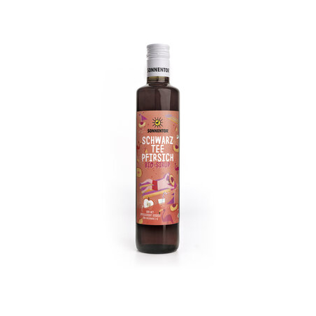 Sonnentor - Schwarztee Pfirsich Eistee Sirup