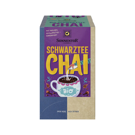 Sonnentor - Schwarztee Chai Doppelkammerbeutel