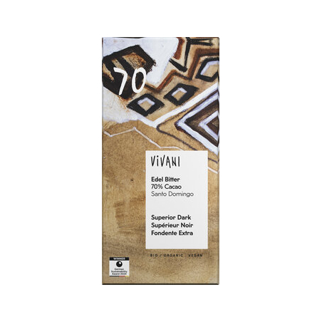 Vivani - EdelBitter Schokolade 70%Cacao Sant