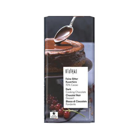 Vivani - Feine Bitter Kuvertüre 70% Cacao