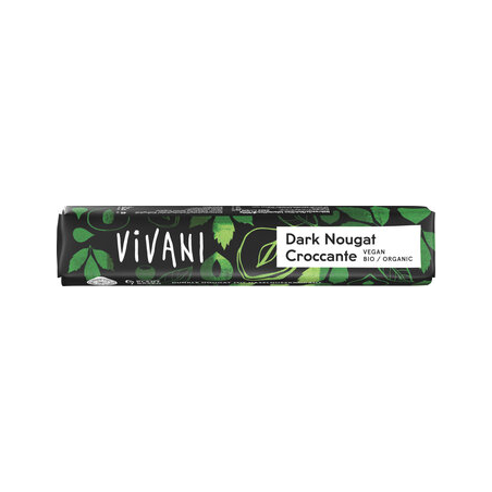 Vivani - Dark Nougat Croccante Riegel