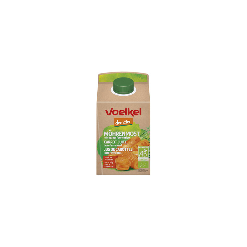 Voelkel - Möhrensaft milchs. Demeter Elopak