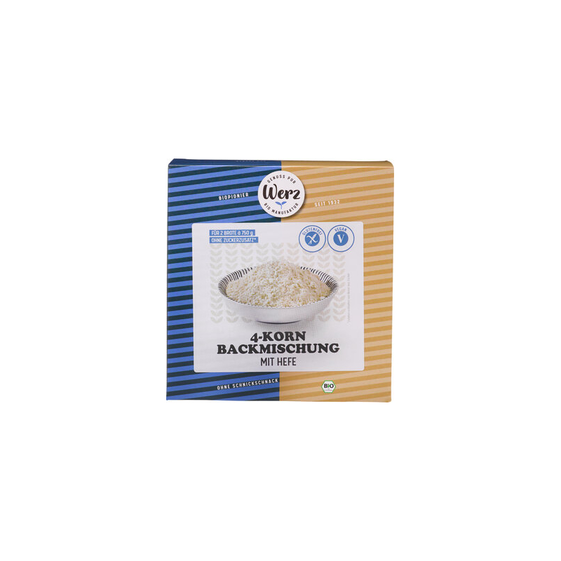 Werz - Backmischung 4-Korn glutenfrei
