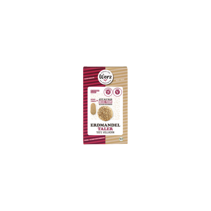Werz - Reis-Erdmandel-Zungen glutenfrei