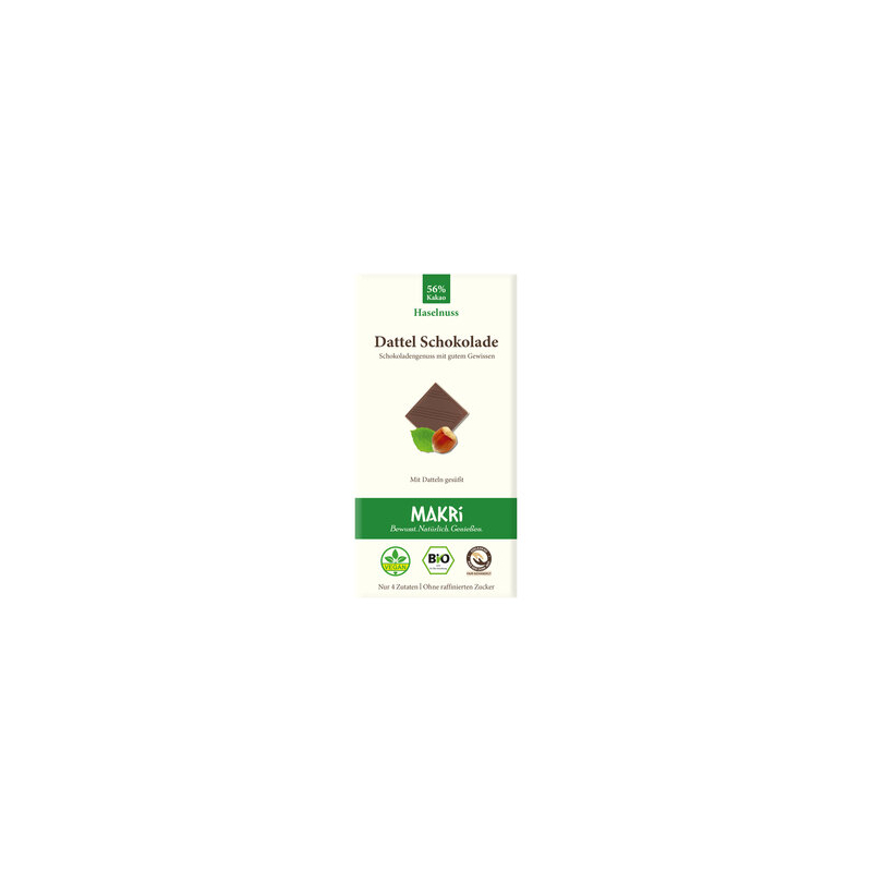 MAKRI - Dattel Schokolade Haseln. 56% Makri