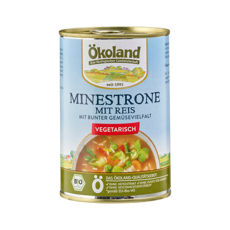 Ökoland - Minestrone mit Reis vegetarisch