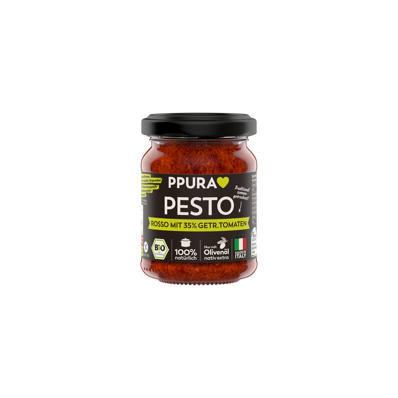Ppura - Pesto Rosso 35% getr. Tomaten Ppura