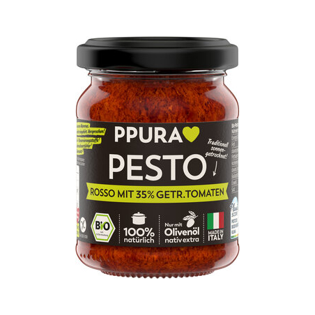 Ppura - Pesto Rosso 35% getr. Tomaten Ppura