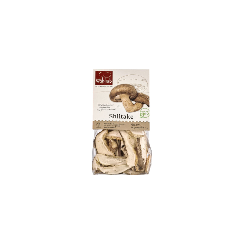 Pilze Wohlrab - Shiitake Scheiben getrocknet Wohlra