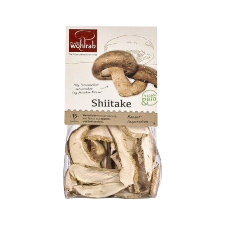 Pilze Wohlrab - Shiitake Scheiben getrocknet Wohlra