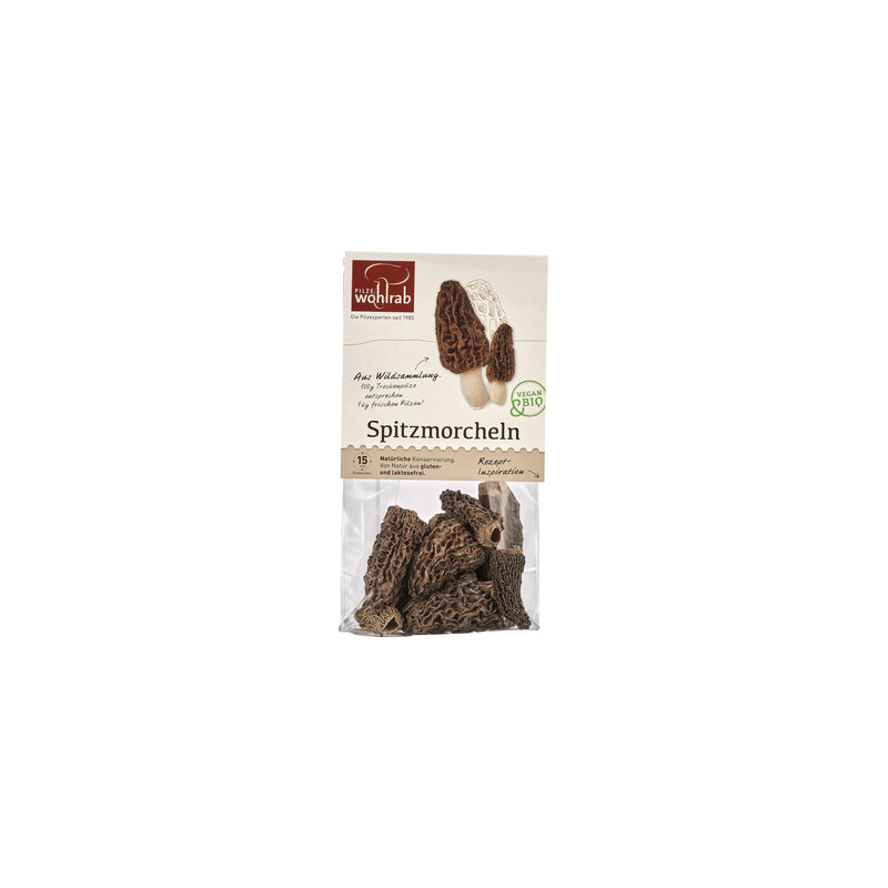 Pilze Wohlrab - Spitzmorcheln getrocknet Wohlrab