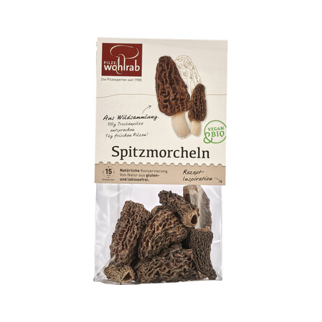 Pilze Wohlrab - Spitzmorcheln getrocknet Wohlrab